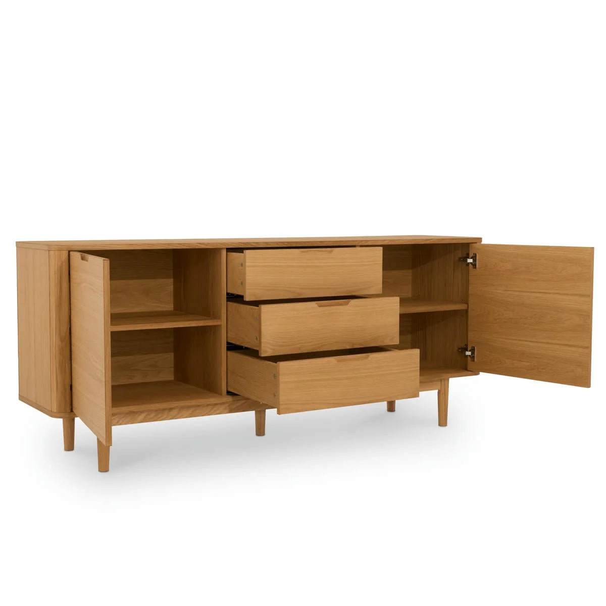 FURNHOUSE Nyborg Sideboard mit 2 Türen - 180 cm breit - Wildeiche Natur