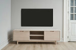 FURNHOUSE Nyborg TV-Tisch mit 2 Türen - 180 cm breit - Eiche Weiß geöltes
