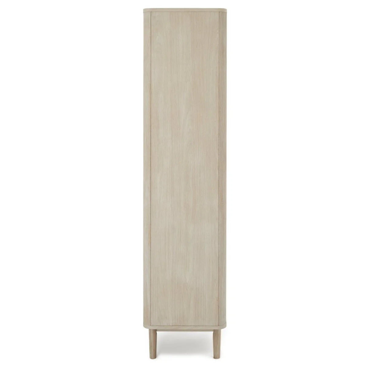 FURNHOUSE Nyborg Vitrine mit LED-Beleuchtung - 100 cm breit - Eiche Weiß geöltes