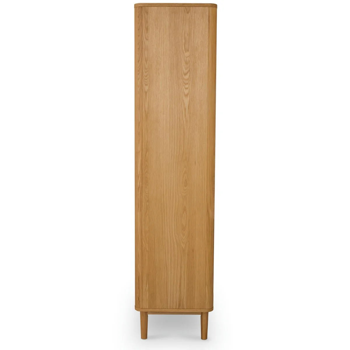 FURNHOUSE Nyborg Vitrine mit LED-Beleuchtung - 100 cm breit - Wildeiche Natur