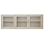 FURNHOUSE Nyborg Wandschrank mit LED-Beleuchtung - 180 cm breit - Eiche Weiß geöltes