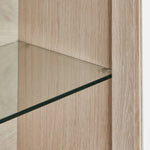 FURNHOUSE Nyborg Wandschrank mit LED-Beleuchtung - 180 cm breit - Eiche Weiß geöltes
