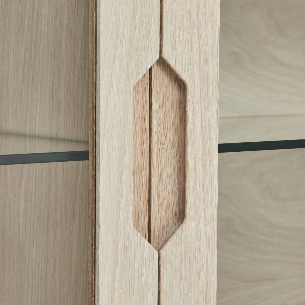 FURNHOUSE Nyborg Wandschrank mit LED-Beleuchtung - 180 cm breit - Eiche Weiß geöltes