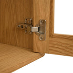 FURNHOUSE Nyborg Wandschrank mit LED-Beleuchtung - 180 cm breit - Wildeiche Natur