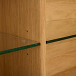 FURNHOUSE Nyborg Wandschrank mit LED-Beleuchtung - 180 cm breit - Wildeiche Natur