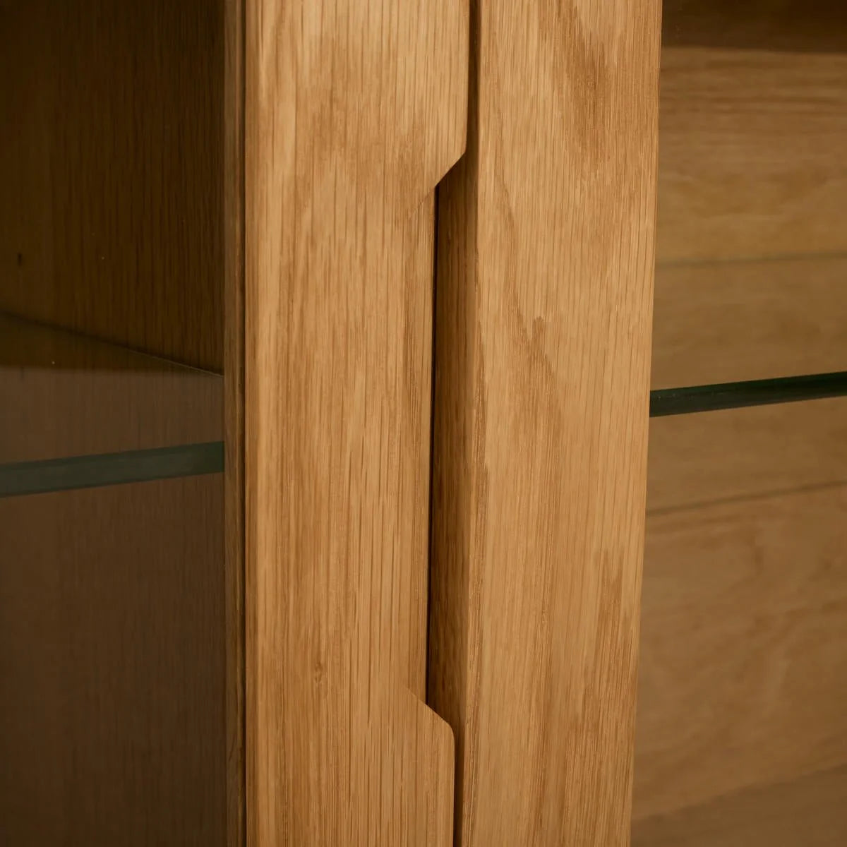 FURNHOUSE Nyborg Wandschrank mit LED-Beleuchtung - 180 cm breit - Wildeiche Natur