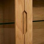 FURNHOUSE Nyborg Wandschrank mit LED-Beleuchtung - 180 cm breit - Wildeiche Natur