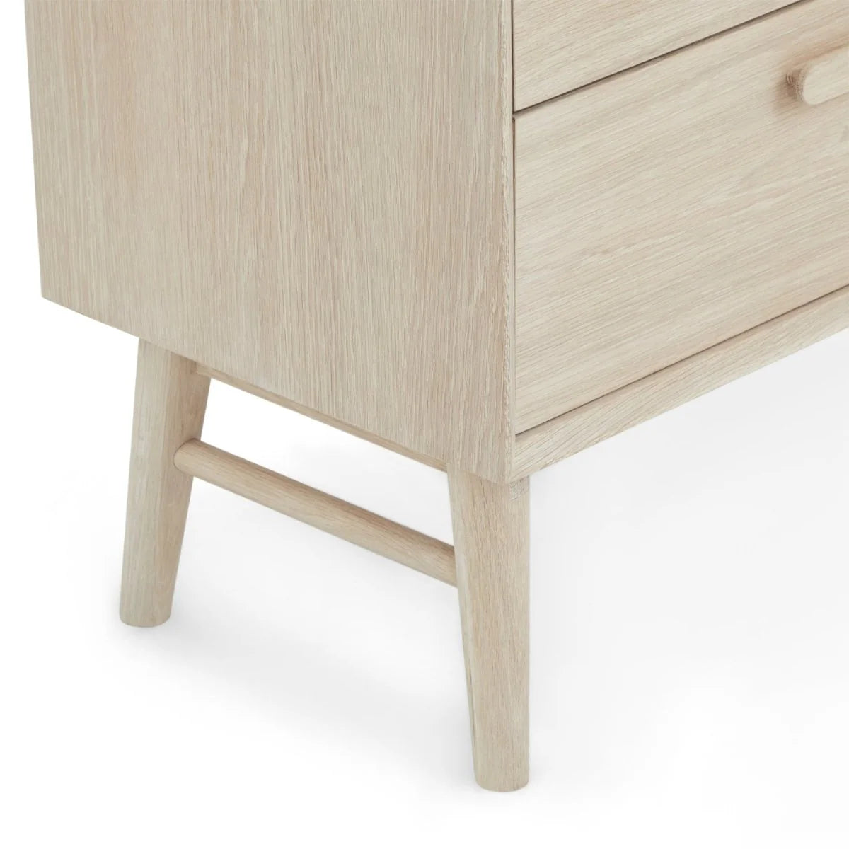 FURNHOUSE Porto Bücherregal mit Schubladen - 60 cm breit - Eiche Weiß geöltes