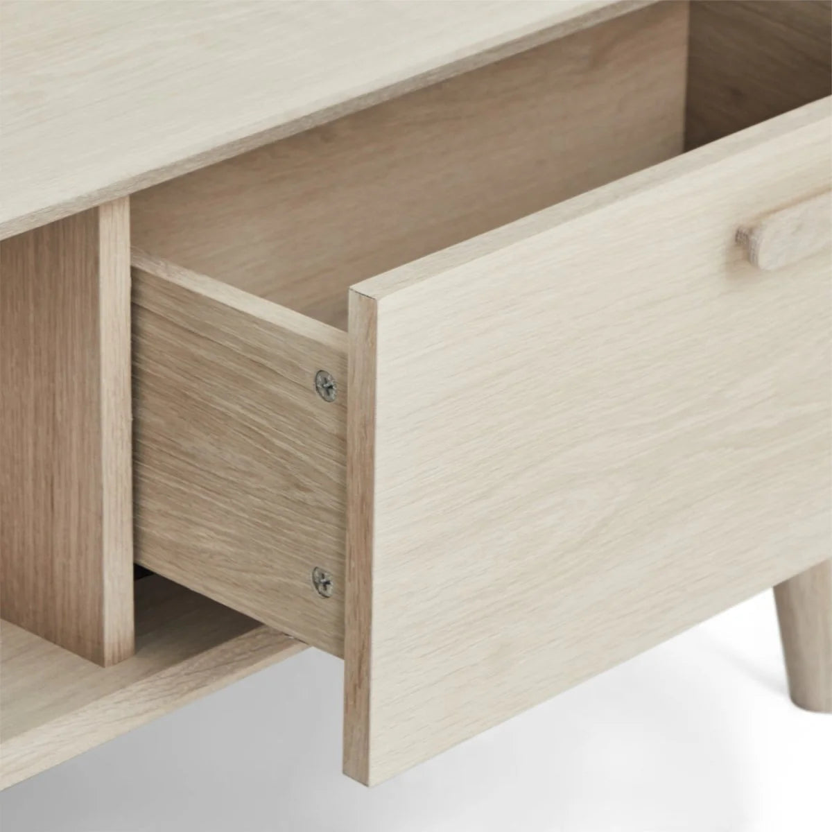 FURNHOUSE Porto Couchtisch mit Stauraum Rechteckig 120x75 cm - Eiche Weiß geöltes