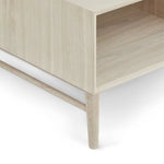 FURNHOUSE Porto Couchtisch mit Stauraum Rechteckig 120x75 cm - Eiche Weiß geöltes