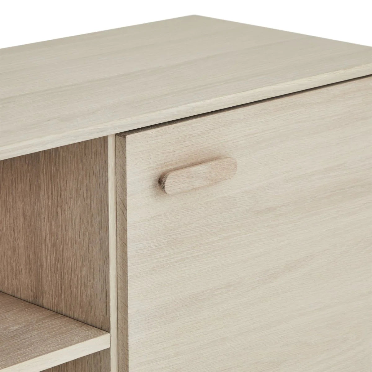 FURNHOUSE Porto Highboard mit 2 Türen - 100 cm breit - Eiche Weiß geöltes