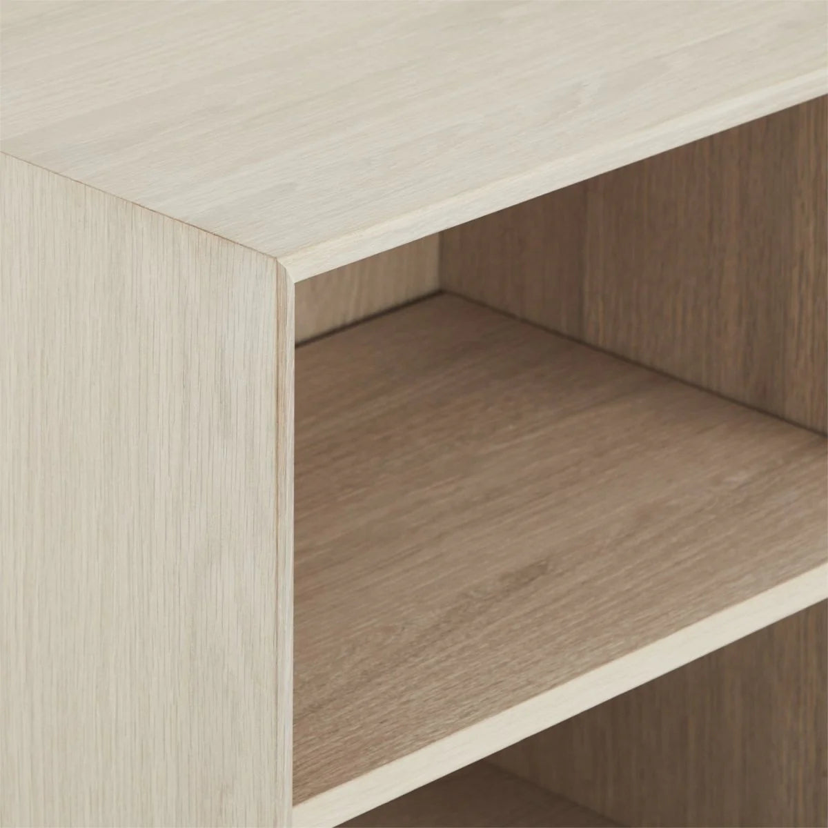 FURNHOUSE Porto Highboard mit 2 Türen - 100 cm breit - Eiche Weiß geöltes