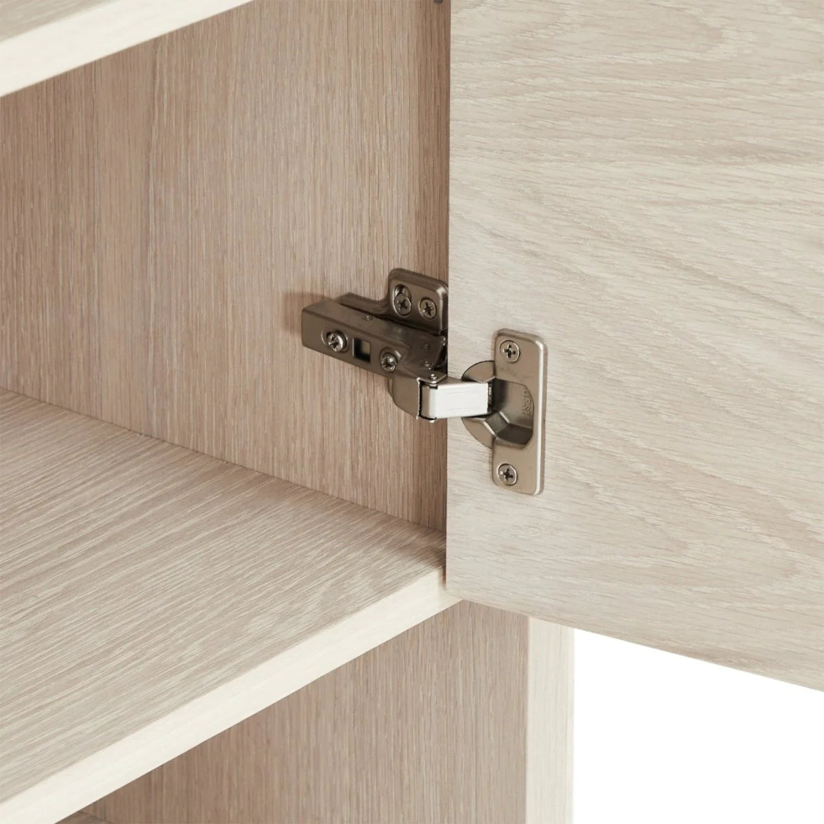 FURNHOUSE Porto Highboard mit 2 Türen - 100 cm breit - Eiche Weiß geöltes