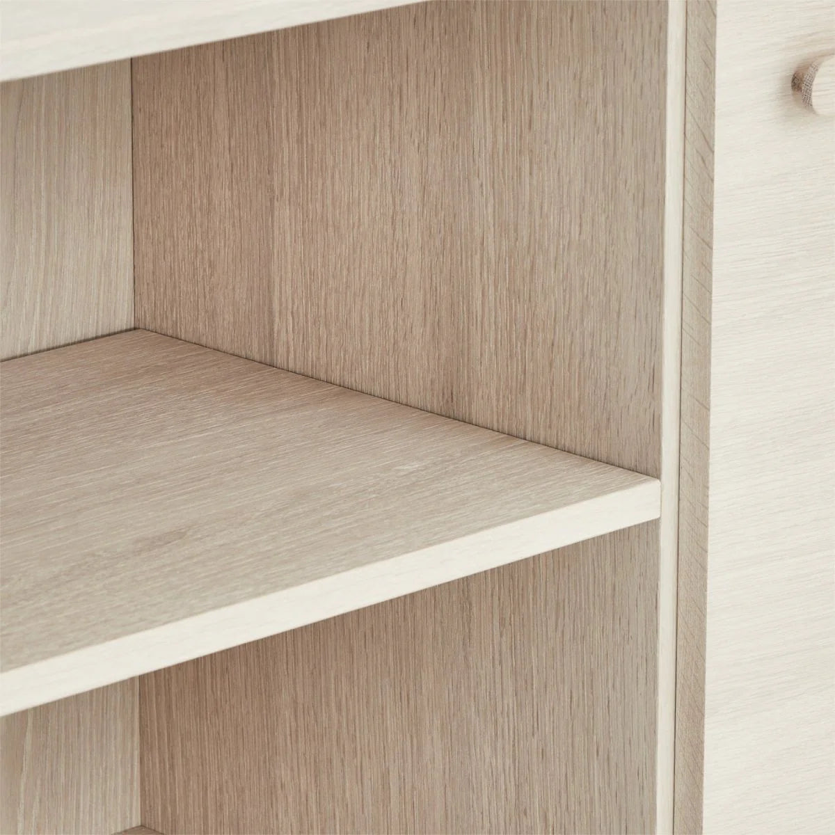 FURNHOUSE Porto Highboard mit 2 Türen - 100 cm breit - Eiche Weiß geöltes
