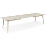 FURNHOUSE Porto Rechteckiger Esstisch 220x105 cm - Ausziehbar bis 320 cm - Eiche Weiß geöltes