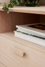 FURNHOUSE Porto Sideboard mit 2 Türen - 160 cm breit - Eiche Weiß geöltes