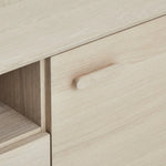 FURNHOUSE Porto Sideboard mit 2 Türen - 160 cm breit - Eiche Weiß geöltes