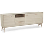FURNHOUSE Porto Sideboard mit 3 Türen - 212 cm breit - Eiche Weiß geöltes