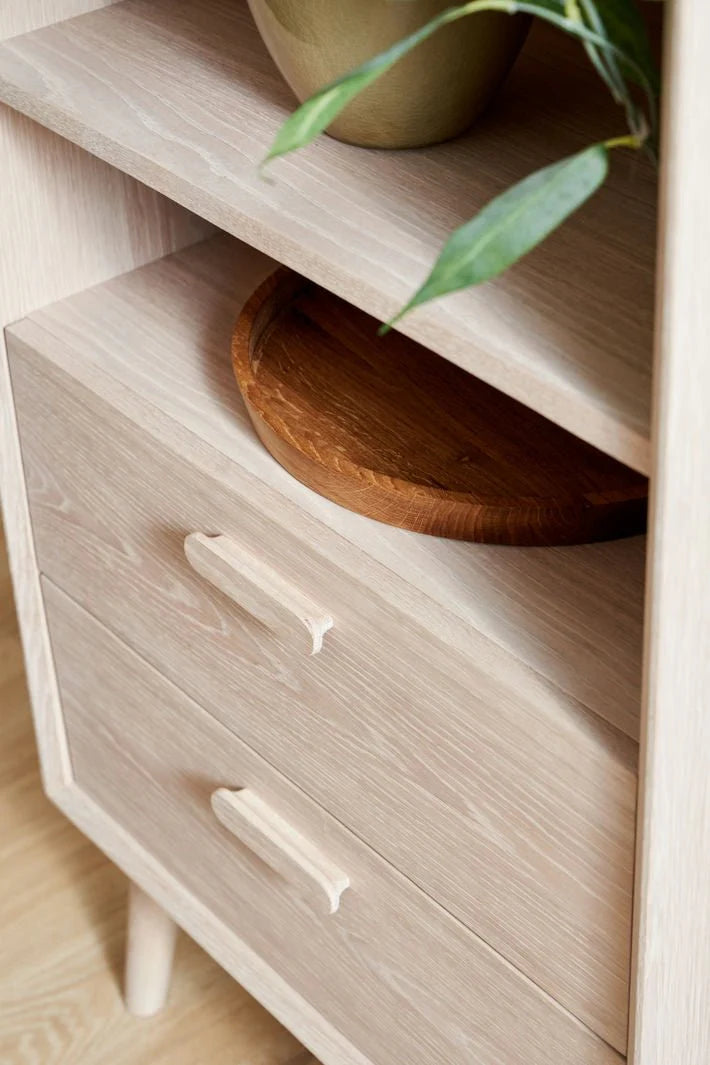 FURNHOUSE Porto Sideboard mit 3 Türen - 212 cm breit - Eiche Weiß geöltes
