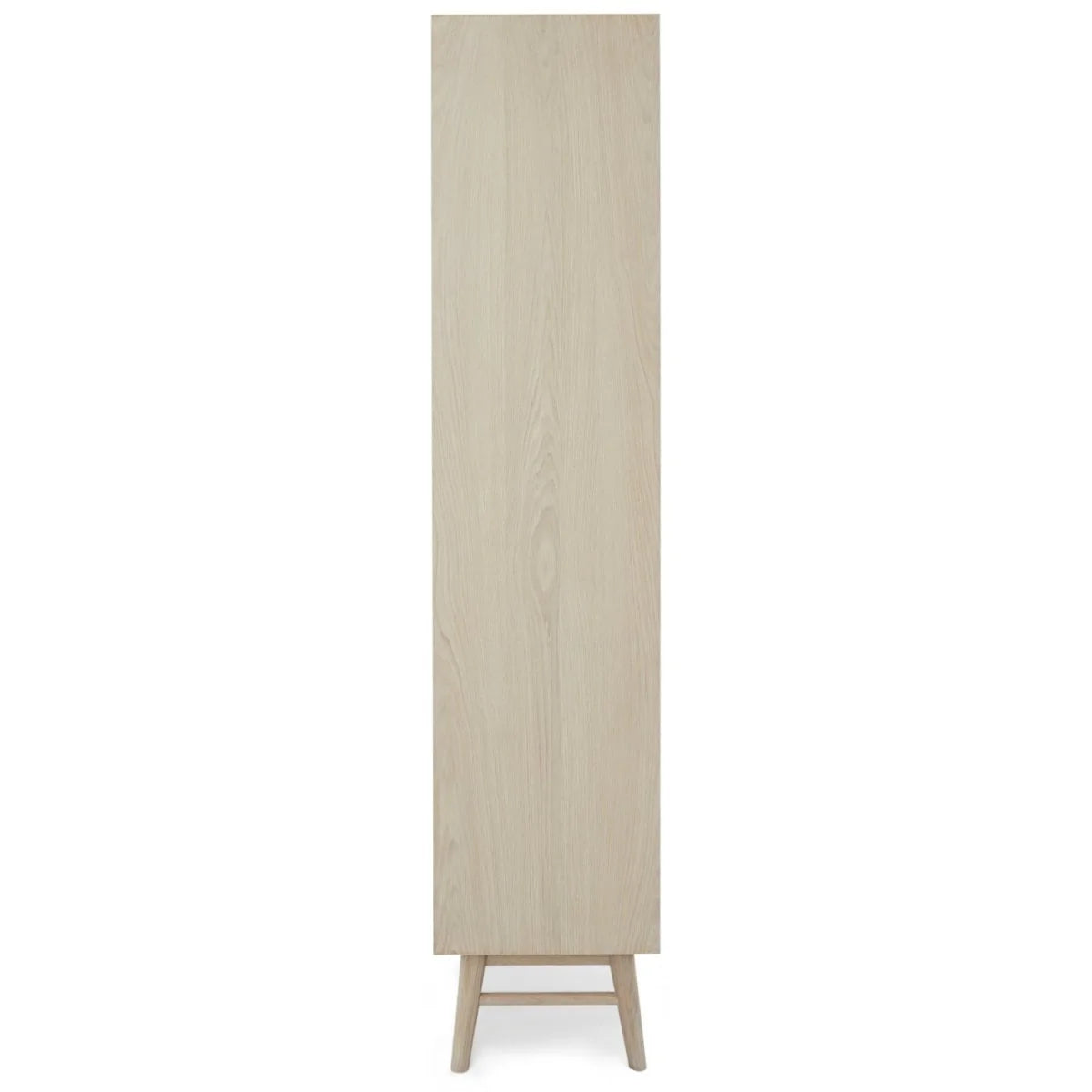 FURNHOUSE Porto Vitrine mit LED-Beleuchtung - 110 cm breit - Eiche Weiß geöltes