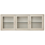 FURNHOUSE Porto Wandschrank mit LED-Beleuchtung - 160 cm breit - Eiche Weiß geöltes