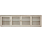FURNHOUSE Porto Wandschrank mit LED-Beleuchtung - 212 cm breit - Eiche Weiß geöltes