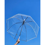 Regenschirm Glockenschirm Schirm Regen Glockenform rund klar transparent Ø 85 cm