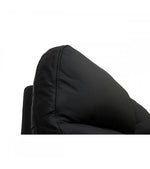 FURNHOUSE Selesta 2-Sitzer Sofa – mit Elektrische Relaxfunktion, USB - Echtleder Schwarz