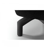 FURNHOUSE Selesta 2-Sitzer Sofa – mit Elektrische Relaxfunktion, USB - Stoffbezug Schwarz