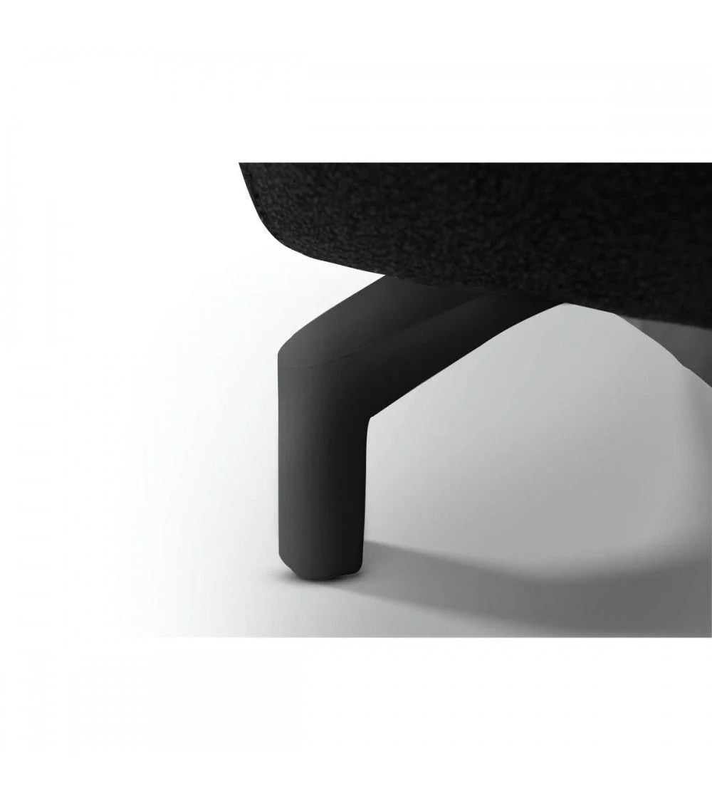 FURNHOUSE Selesta 2-Sitzer Sofa – mit Elektrische Relaxfunktion, USB - Stoffbezug Schwarz