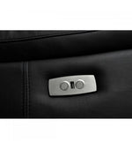 FURNHOUSE Selesta 3-Sitzer Sofa – mit Elektrische Relaxfunktion, USB - Echtleder Schwarz