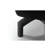 FURNHOUSE Selesta 3-Sitzer Sofa – mit Elektrische Relaxfunktion, USB - Stoffbezug Schwarz