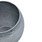 Übertopf Blumentopfe Silber Pflanztopf Deko 2er Set glänzend rund