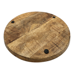 Teller Holzteller Mango Dekoteller Tischdeko Mangoholz Deko Schale Holz Ø 38 cm