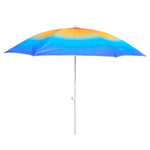Sonnenschirm Strandschirm Balkonschirm UV Schutz 50+ blau gelb 155 cm bunt