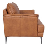FURNHOUSE Soul 2-Sitzer Ledersofa - Echtleder Cognac Braun