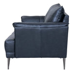 FURNHOUSE Soul 2-Sitzer Ledersofa - Echtleder Schwarz