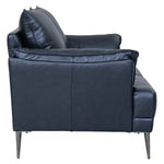 FURNHOUSE Soul 2-Sitzer Ledersofa - Echtleder Schwarz