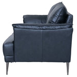FURNHOUSE Soul 3-Sitzer Ledersofa - Echtleder Schwarz