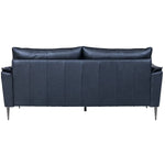 FURNHOUSE Soul 3-Sitzer Ledersofa - Echtleder Schwarz