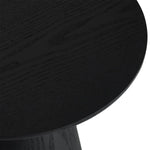 FURNHOUSE Tango Couchtisch Rund ø45 cm - Eiche Schwarz