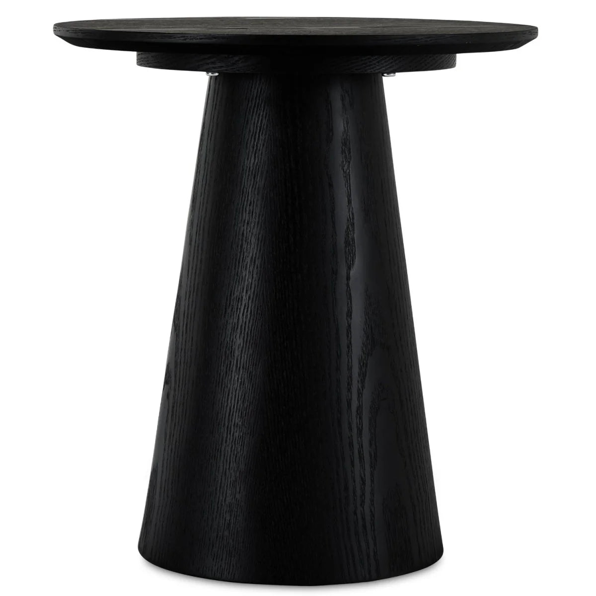FURNHOUSE Tango Couchtisch Rund ø45 cm - Eiche Schwarz