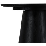FURNHOUSE Tango Couchtisch Rund ø45 cm - Eiche Schwarz