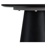 FURNHOUSE Tango Couchtisch Rund ø45 cm - Marmoroptik Dunkelgrau