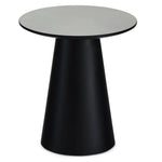 FURNHOUSE Tango Couchtisch Rund ø45 cm - Marmoroptik Hellgrau