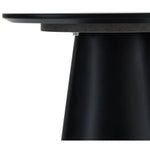 FURNHOUSE Tango Couchtisch Rund ø45 cm - Marmoroptik Hellgrau