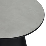 FURNHOUSE Tango Couchtisch Rund ø45 cm - Marmoroptik Hellgrau