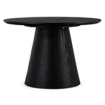 FURNHOUSE Tango Couchtisch Rund ø60 cm - Eiche Schwarz