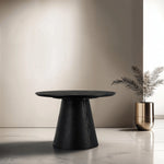 FURNHOUSE Tango Couchtisch Rund ø60 cm - Eiche Schwarz