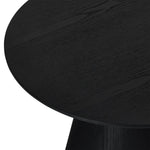 FURNHOUSE Tango Couchtisch Rund ø60 cm - Eiche Schwarz